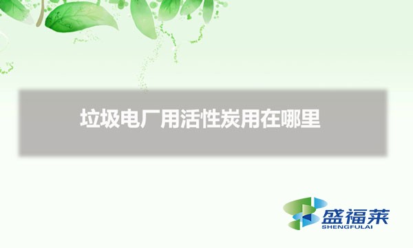 垃圾電廠用活性炭用在哪里(活性炭在垃圾電廠的應(yīng)用)